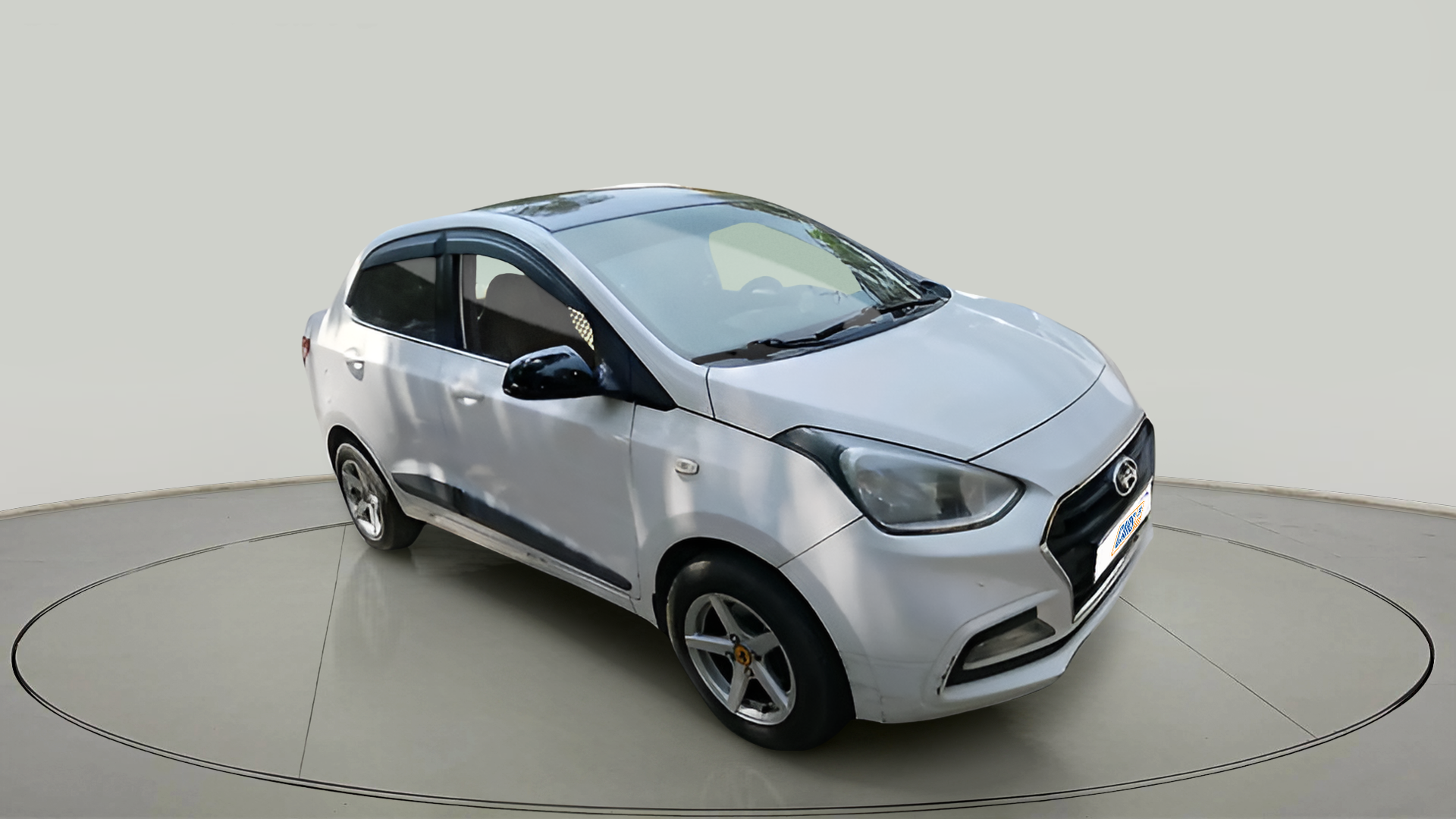 2018 Hyundai Xcent E+, CNG, Manual, 85,098 km, exterior