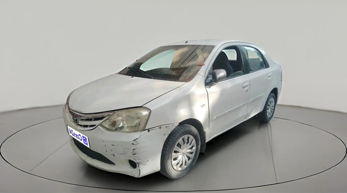 2011 Toyota Etios G, Petrol, Manual, 1,07,700 km, exterior