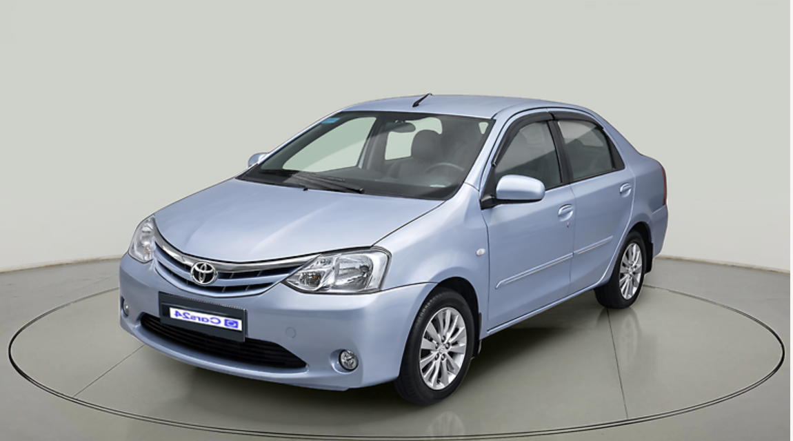 2012 Toyota Etios G, Petrol, Manual, 52,402 km, exterior