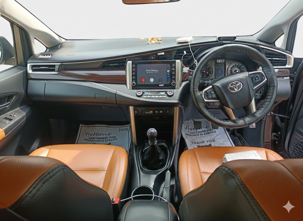 2021 Toyota Innova Crysta 2.4 VX 8 STR, Diesel, Manual, 33,192 km, interior