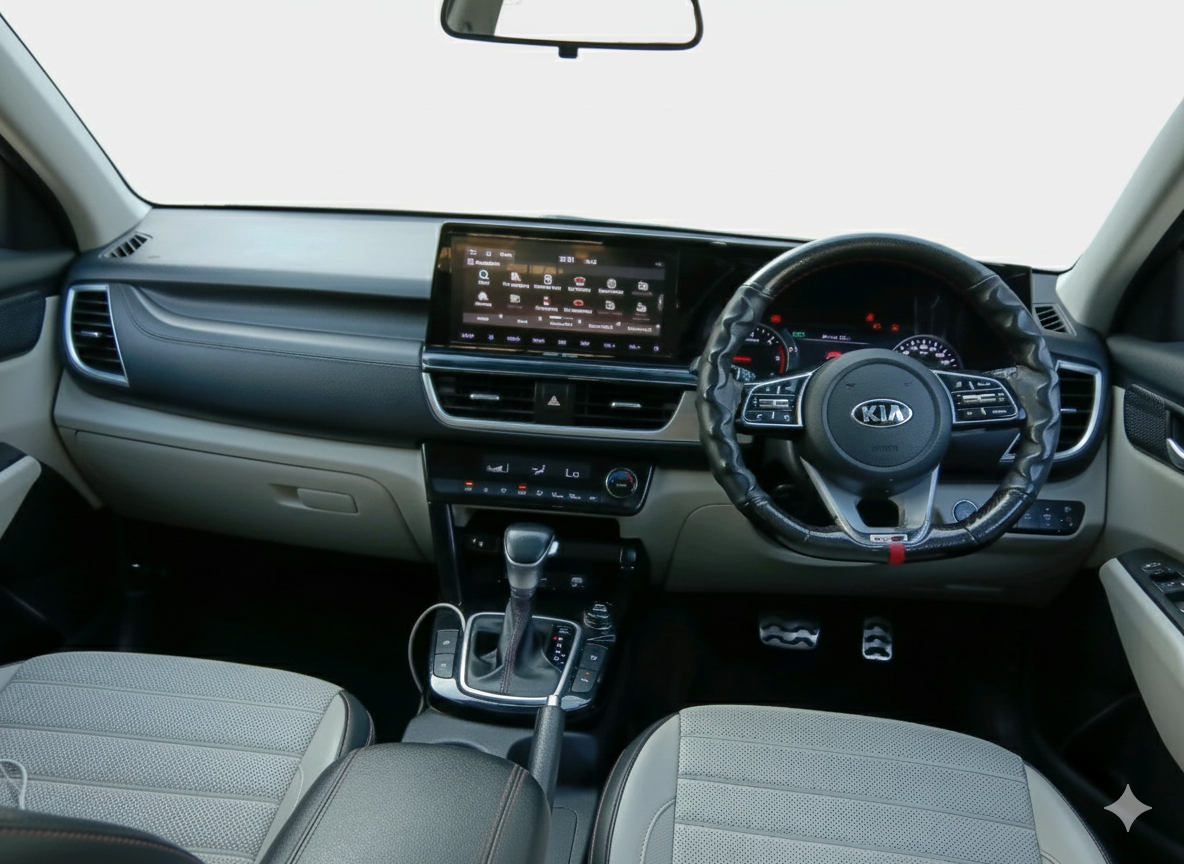 2019 KIA SELTOS GTX PLUS AT 1.5 DIESEL, Diesel, Automatic, 57,582 km, interior