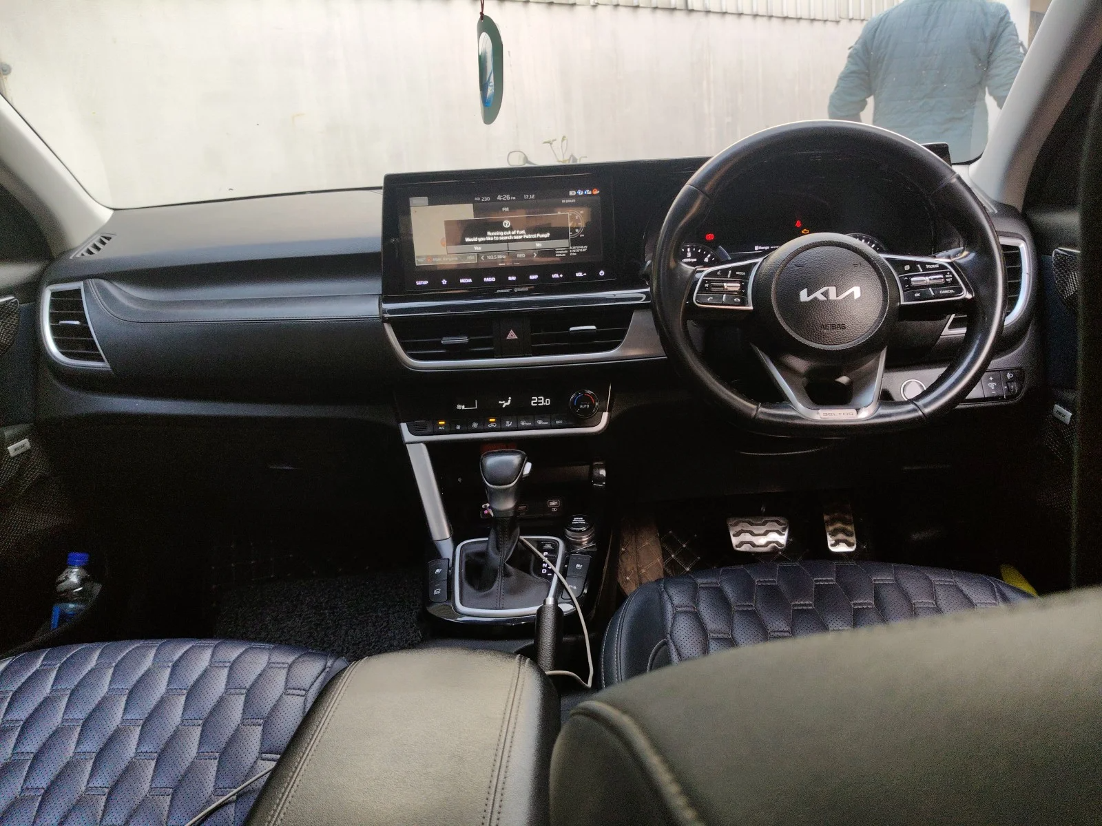 2021 KIA SELTOS X LINE 1.5 DIESEL AT, Diesel, Automatic, 1,13,700 km, interior