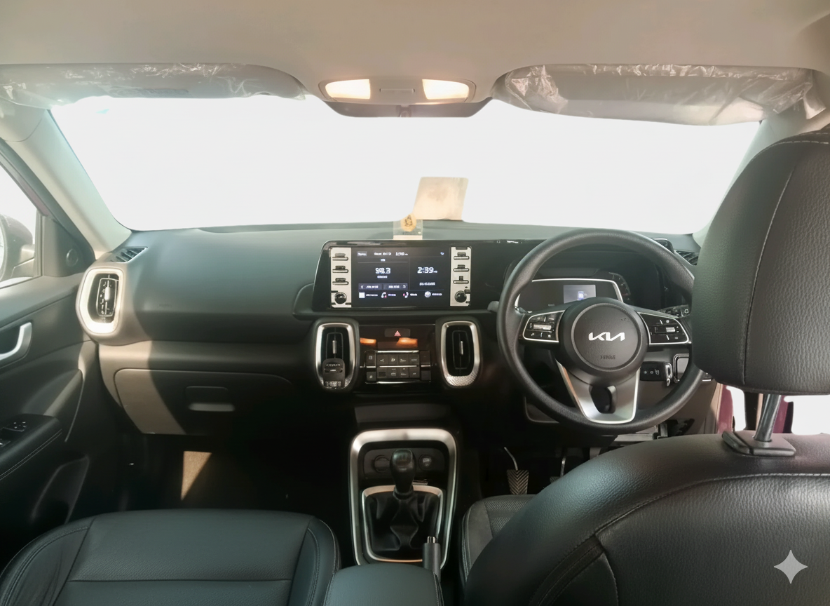 2023 KIA SONET HTK PLUS 1.2 PETROL MT, Petrol, Manual, 12,799 km, interior