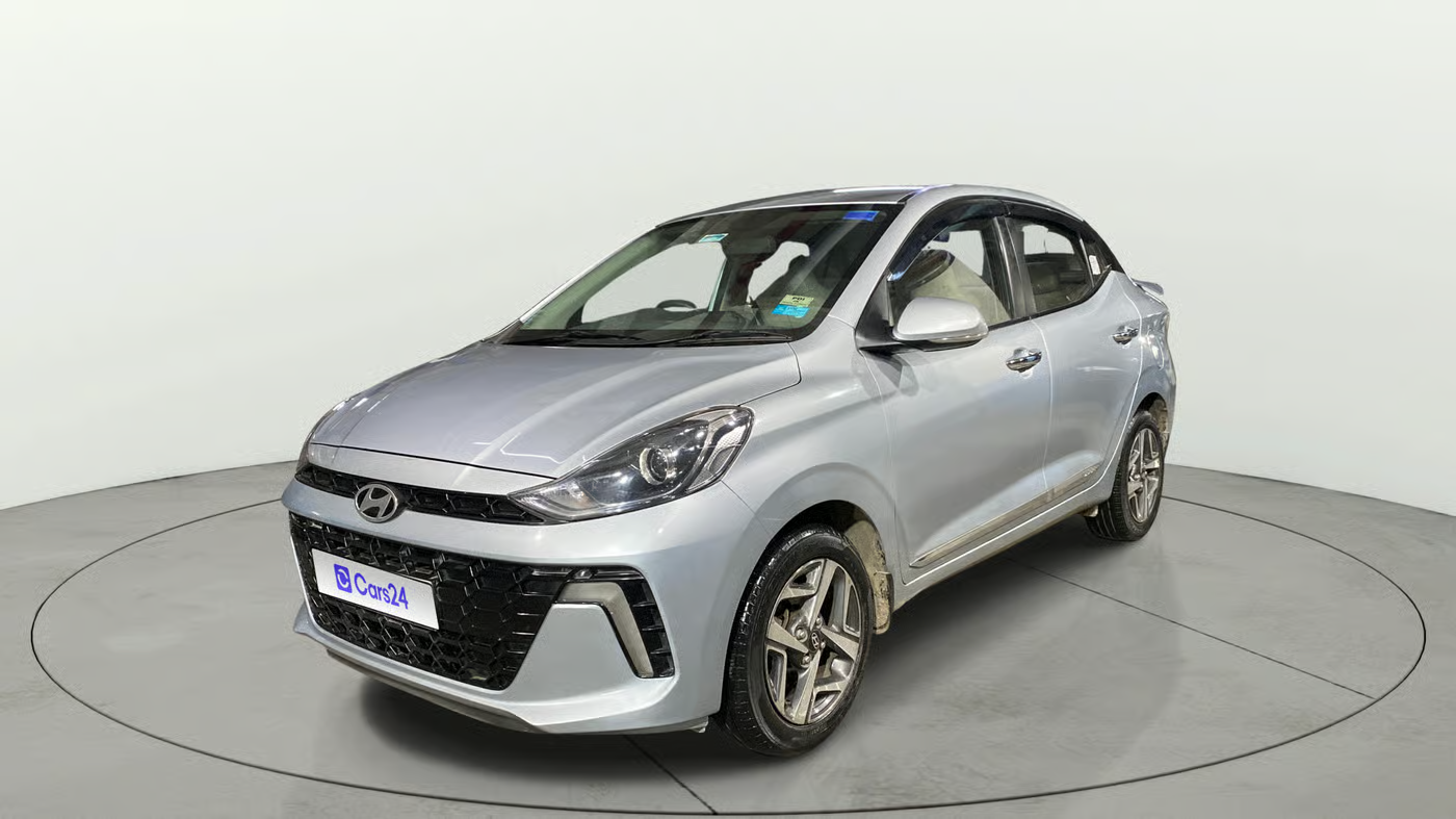 2024 Hyundai AURA SX 1.2 CNG, CNG, Manual, 24,568 km, exterior