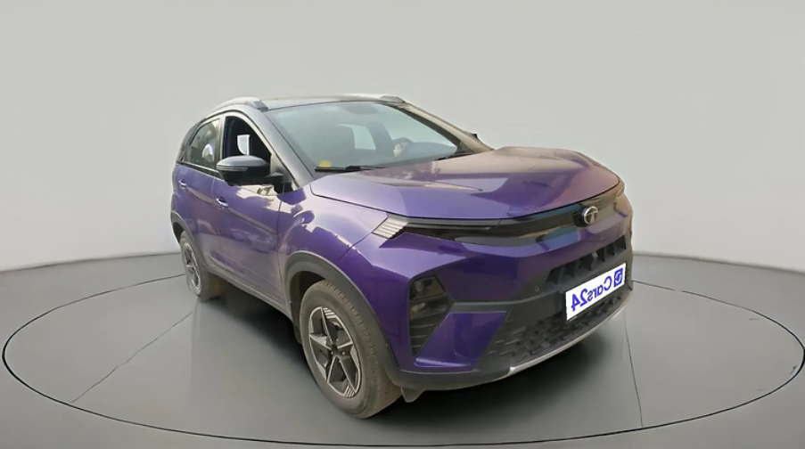 2024 Tata NEXON FEARLESS PURPLE + SUNROOF AMT DUAL TONE 1.5 DIESEL, Diesel, Automatic, 33,748 km, exterior