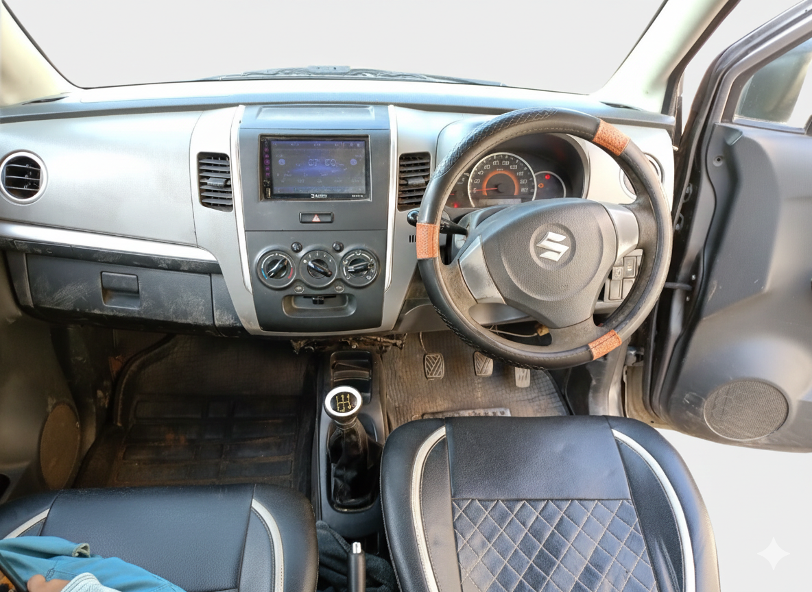 2012 Maruti Wagon R 1.0 VXI, Petrol, Manual, 1,52,936 km, interior