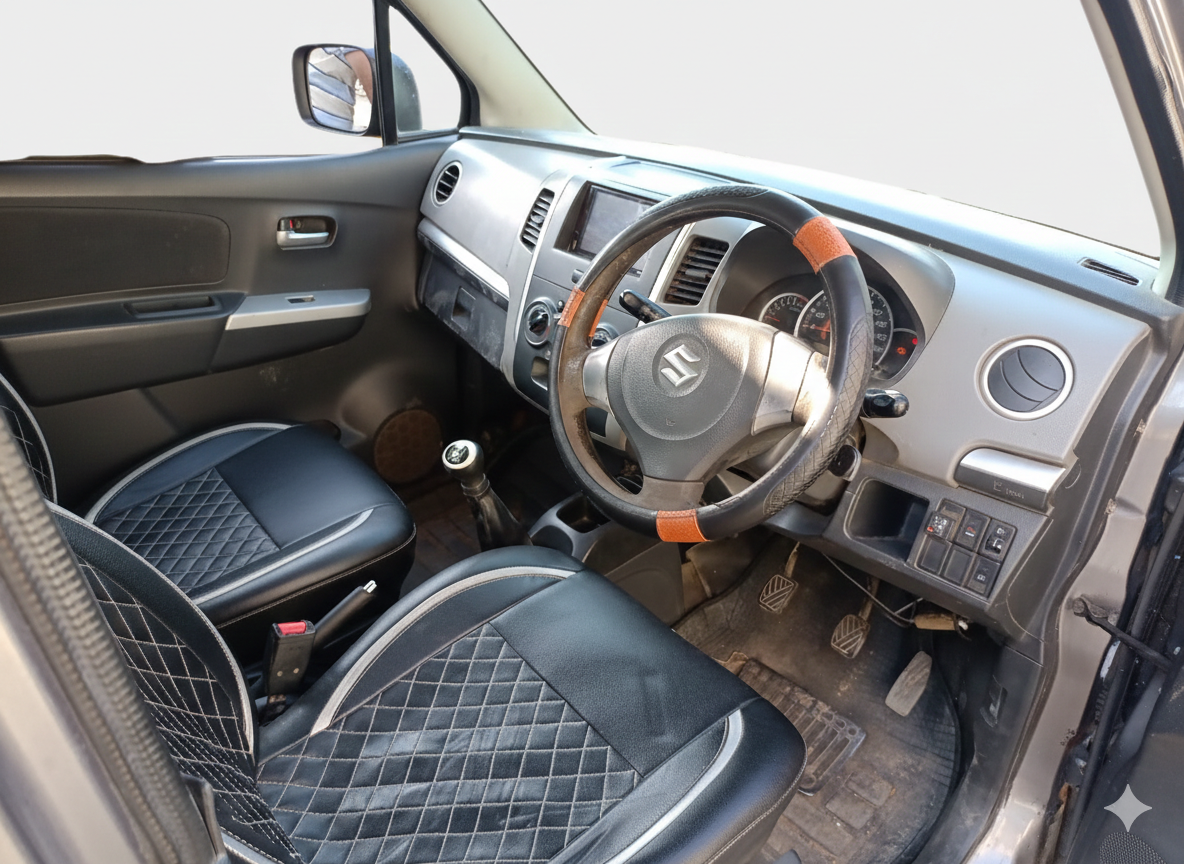 2012 Maruti Wagon R 1.0 VXI, Petrol, Manual, 1,52,936 km, interior