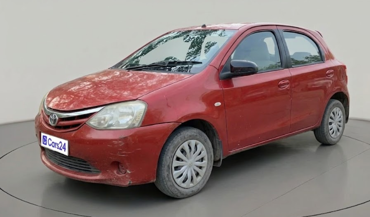 2011 Toyota Etios G, Petrol, Manual, 1,22,991 km, exterior
